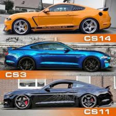 Carroll Shelby Ensemble de 4 Mags CS3 Décalé 20x9.5 & 20x11 Argent Lustré 2005-2026 Mustang