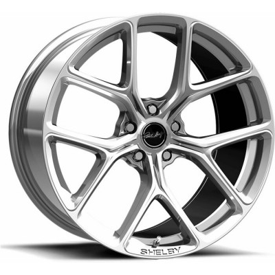 Carroll Shelby Ensemble de 4 Mags CS3 Décalé 20x9.5 & 20x11 Argent Lustré 2005-2026 Mustang