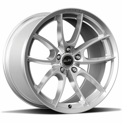 Carroll Shelby Ensemble de 4 Mags 19'' CS5 Décalé 19 x9.5 & 19x11 Argent Lustré 2005-2026 Mustang