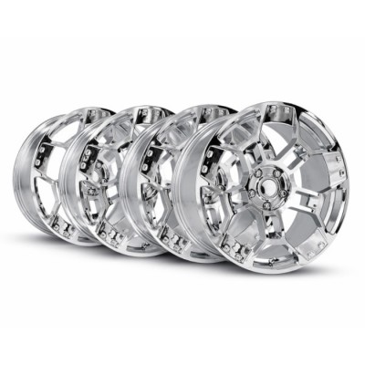  Ensemble de 4  Mags Replique  GT-D Chromé 19x10 & 19x11 2005-2026 Mustang