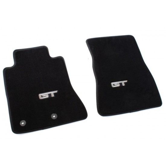 Ford Tapis avant Noir avec Logo GT Blanc 2015-2027 Mustang