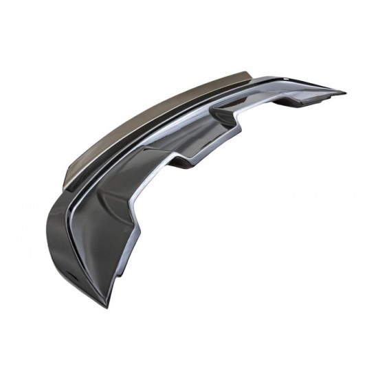 Aileron Style GT500 Noir Lustré avec Wickerbill Teinté 2024-2026 Mustang Coupé