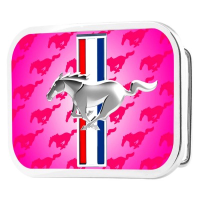 Boucle de Ceinture Mustang tri-Bar Rose