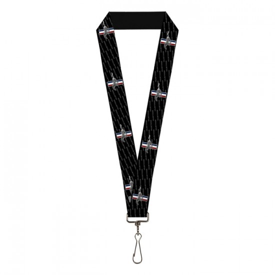BD Lanyard Mustang Texte Noir BD Lanyard Mustang Texte Noir