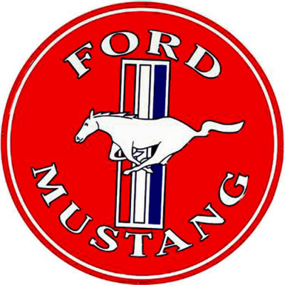 GE Enseigne en aluminum Rond 12'' Ford Mustang...