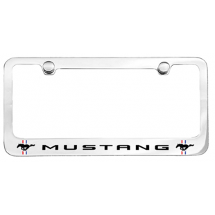 Contour de Plaque Chromé avec logo MUSTANG et...