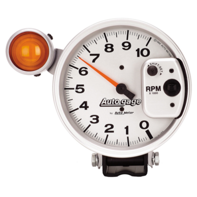 Autometer Auto gauge tach shift-lite argent