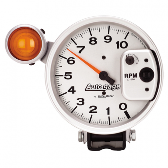 Autometer Auto gauge tach shift-lite argent