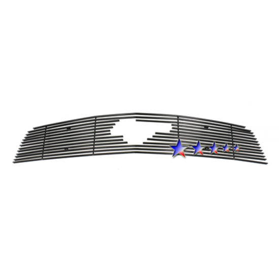 1-APS Grille du haut Billet Aluminium Noir avec ouverture pour Cheval 2010-2012 Mustang V6