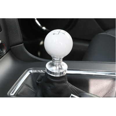 Steeda Boule de shifter blanc avec collier Mustang 2011-2014 GT V6