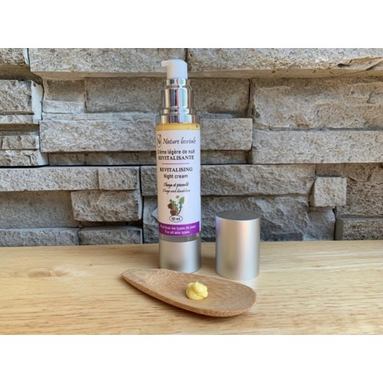 Crème légère de nuit revitalisante - chaga et pissenlit