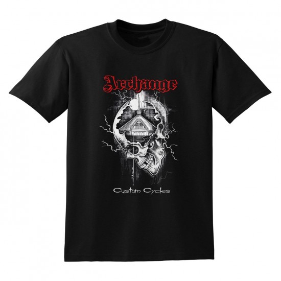 chandail t-shirt Skull and church pour hommes