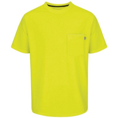 T-shirt de travail jaune sécurité manche courte