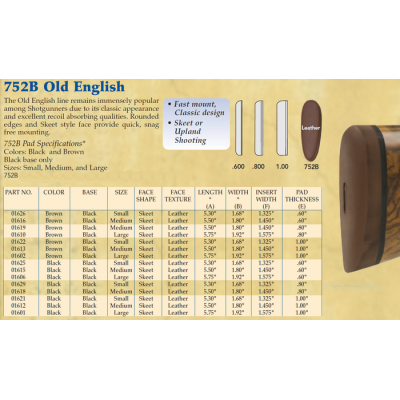 Old English Pad Large 01601