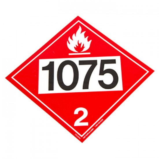 Placard pour le transport des gaz inflammables,...