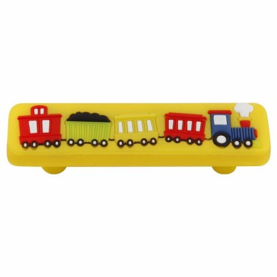 Poignée train Jaune   - Le coin des enfants