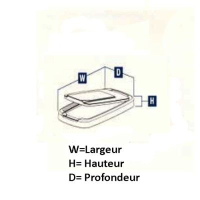 Couvercle pour poubelle 35 litres