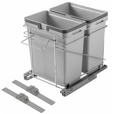 Poubelles Double coulissante 35 litres
