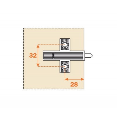 Adaptateur Salice pour amortisseur 
