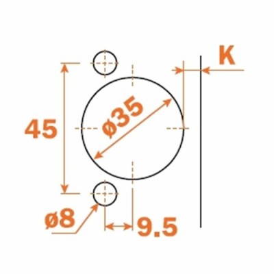 Charnière Salice avec ressort 94° 