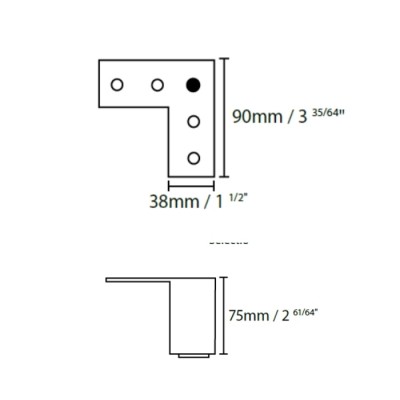 Patte de Meuble en Métal