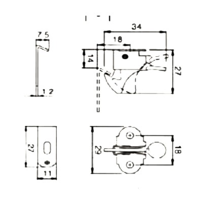 Loquet à coude  