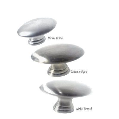 Bouton Oval Contemporain Qline 