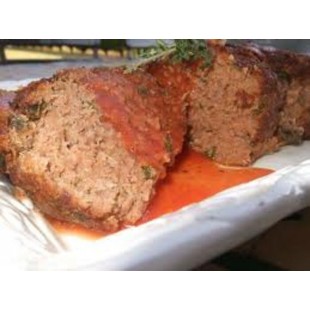 Pain de viande sauce tomate avec purée de pommes...
