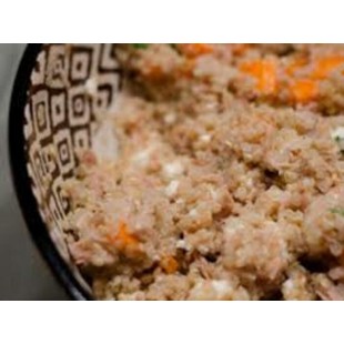 Thon en sauce sur lit de riz