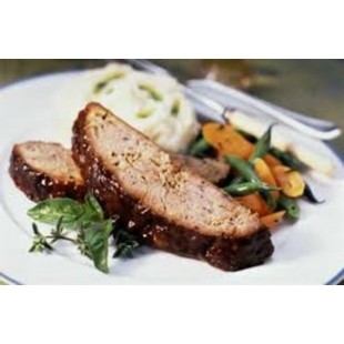 Pain de boeuf et légumes/purée de pommes de...