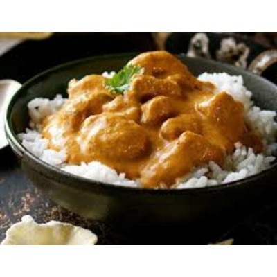 Poulet au beurre sur riz basmati