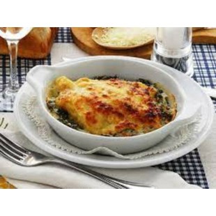 Gratin de sole aux épinards avec riz à...