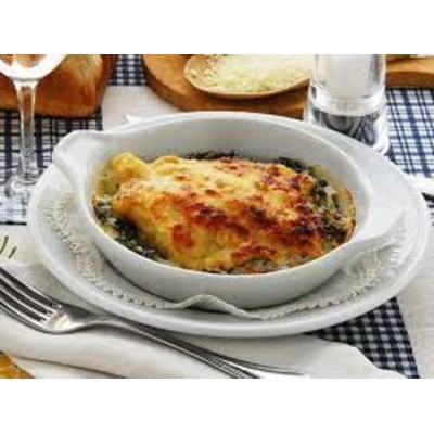Gratin de sole aux épinards avec riz à...