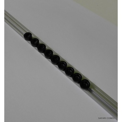 Rail pour rideau / aluminium