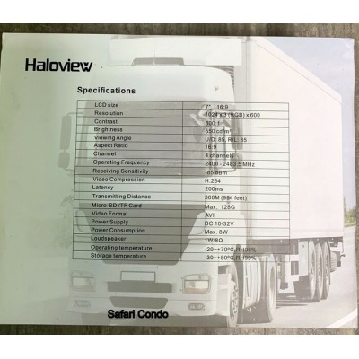 Caméra de recul Haloview