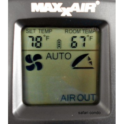 Ventilateur de toit /noir - Maxxfan  Deluxe