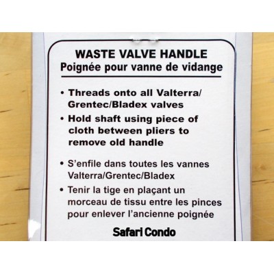 Poignée de vanne de vidange - Valterra 