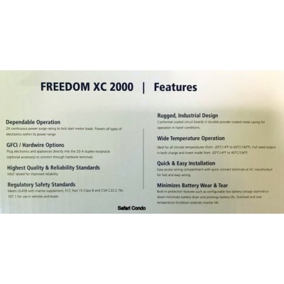 Onduleur-chargeur /Freedom XC 2000 - Xantrex 