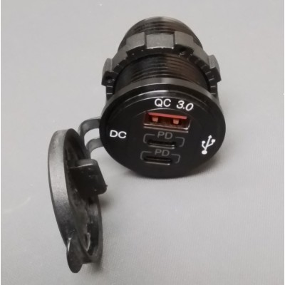 Prise double 12V USB/USB-C