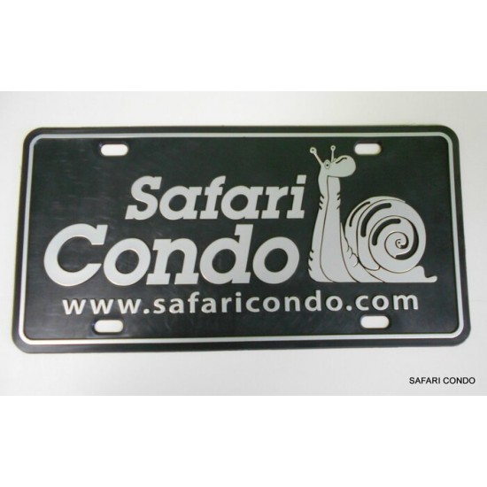 Plaque d'immatriculation Safari Condo 1ière génération                             