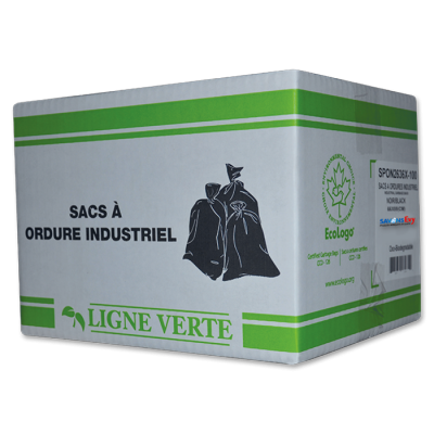 Sacs à ordures 22x24 noir