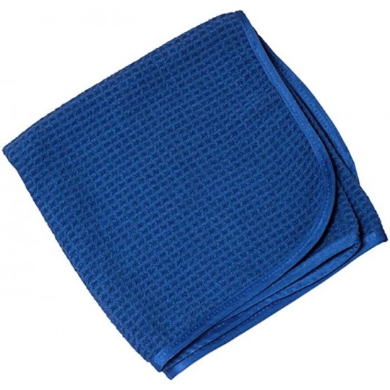 Microfibre Waffle Bleu