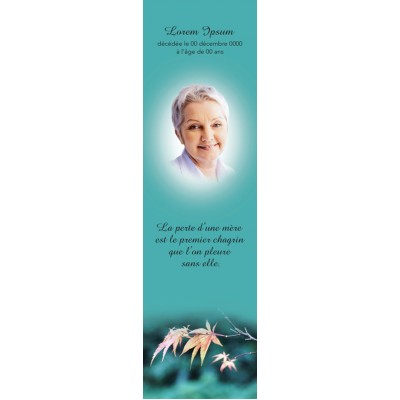 Signet Feuille turquoise