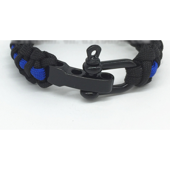 Bracelet Blue Line en paracorde ajustable