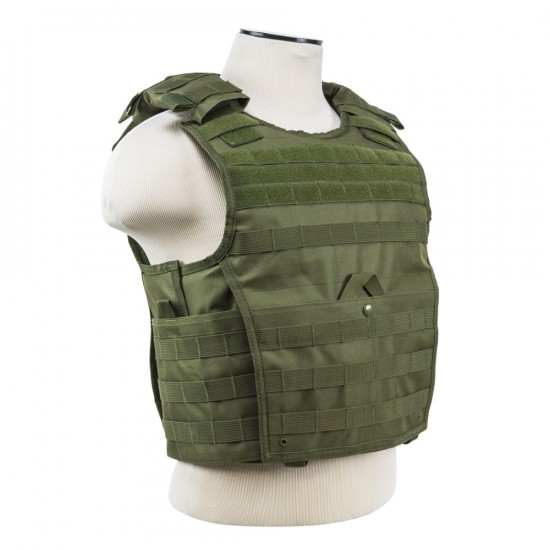 Veste porte plaques balistiques - Expert plate carrier - Vert