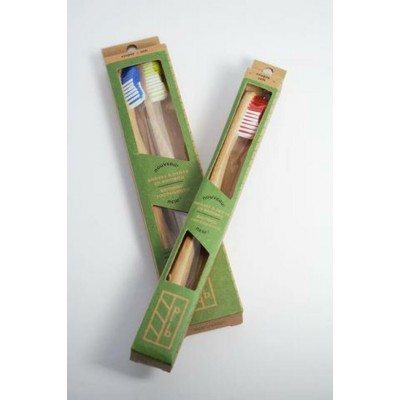 Brosse à dent en bambou - Soies souples (Pqt 2)