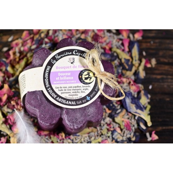 Shampooing en barre- Bouquet de fleurs (cheveux normaux à secs)