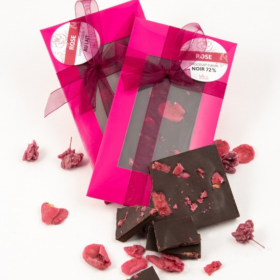 Chocolat fin à la Rose Belle à Croquer (100g)