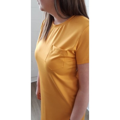 Robe Spring avec capuche -Jaune