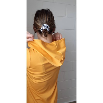 Robe Spring avec capuche -Jaune